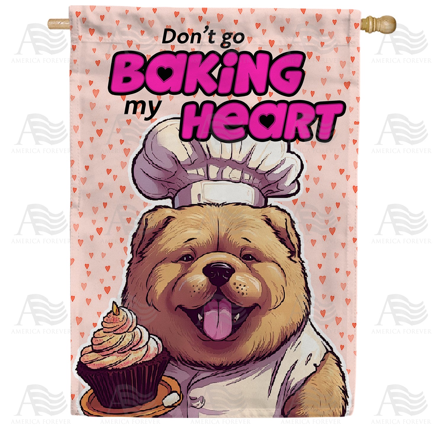America Forever Baker Bear House Flag
