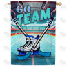 America Forever Ice Hockey Face Off House Flag