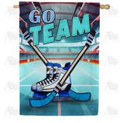 America Forever Ice Hockey Face Off House Flag