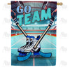 America Forever Ice Hockey Face Off House Flag