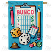 America Forever Classic Bunco Scorecard and Dice House Flag