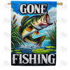 America Forever Lively Bass Fishing Adventure House Flag