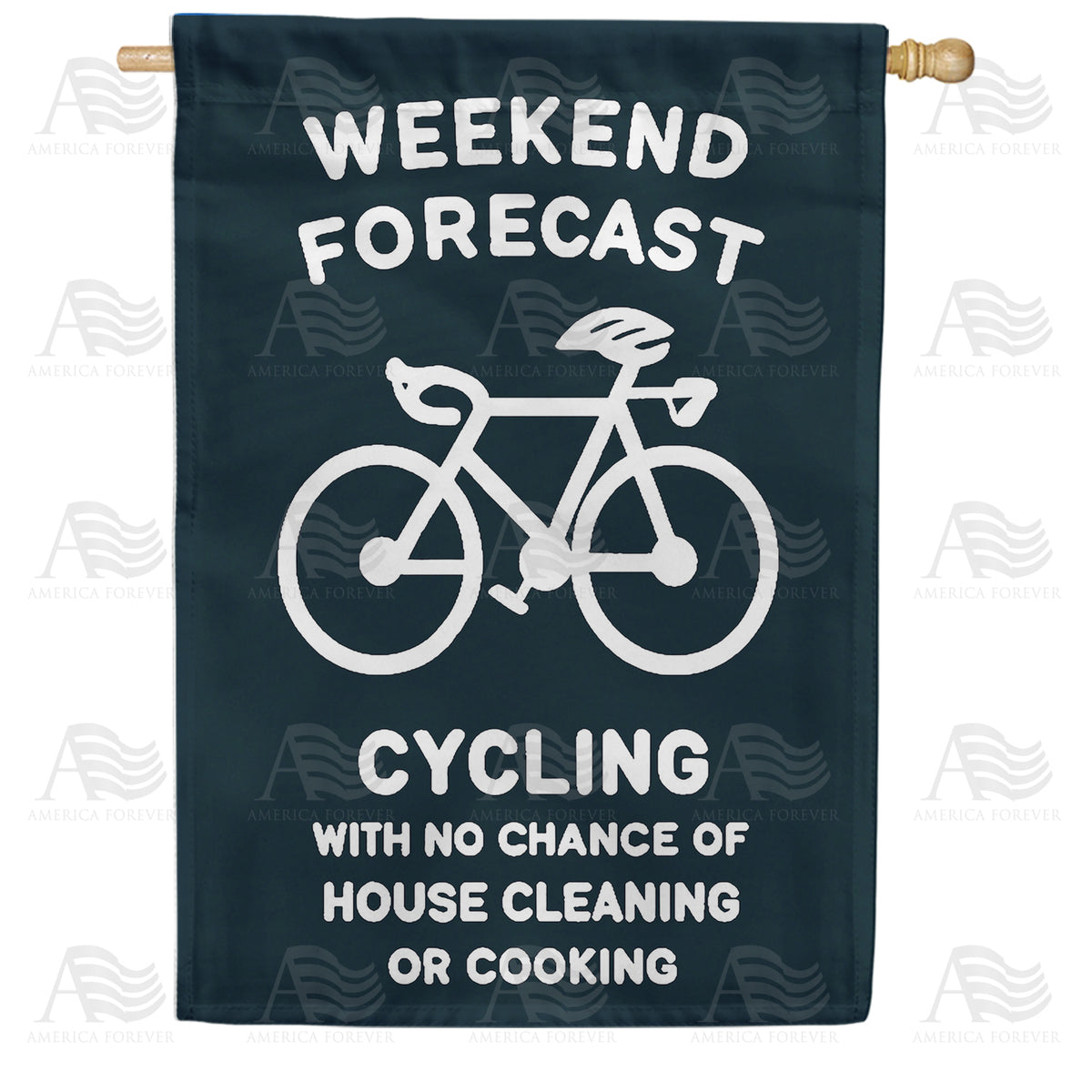 America Forever Weekend Cycling Forecast House Flag
