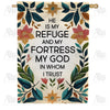 America Forever Floral Faith Quote House Flag