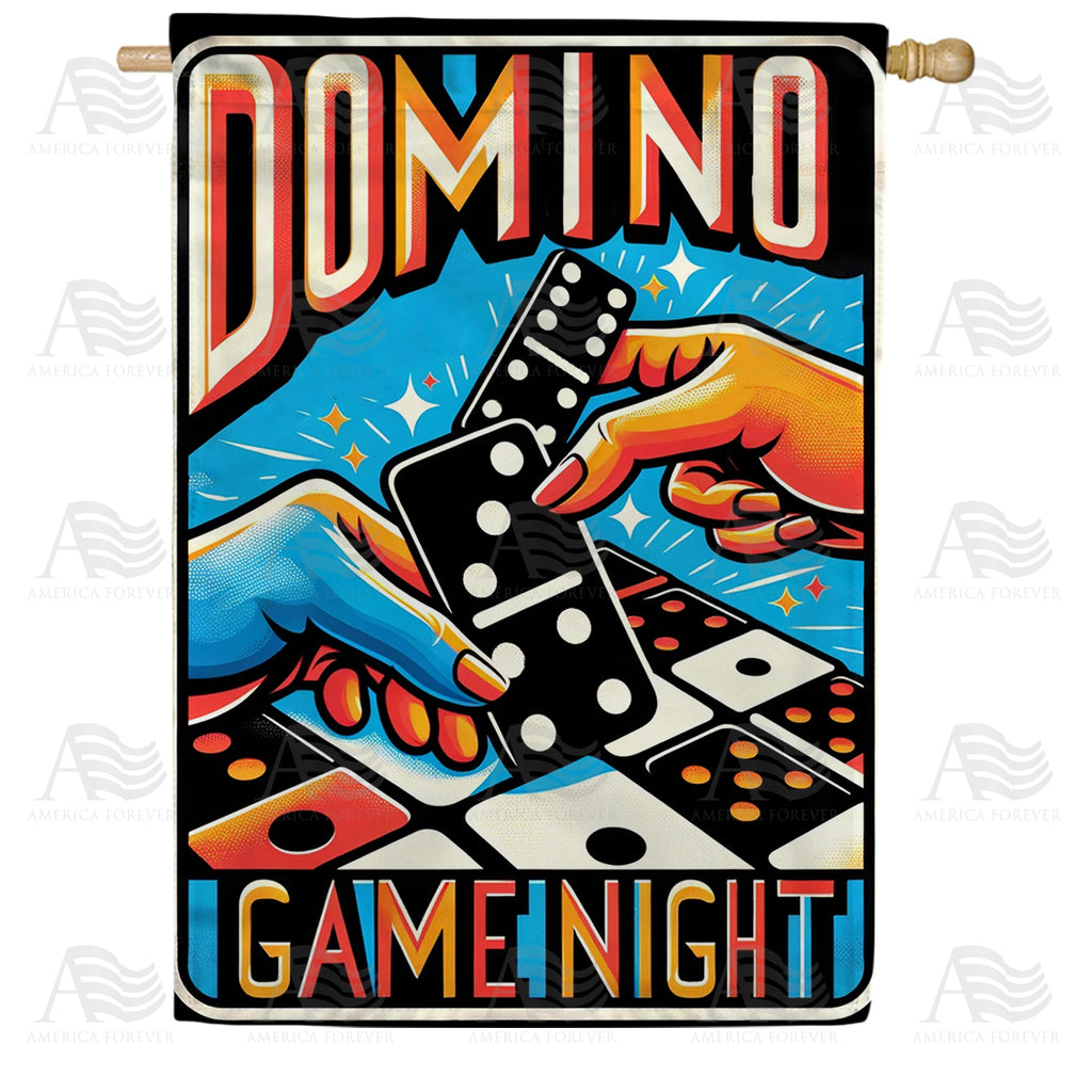 America Forever Retro Domino Game Night House Flag
