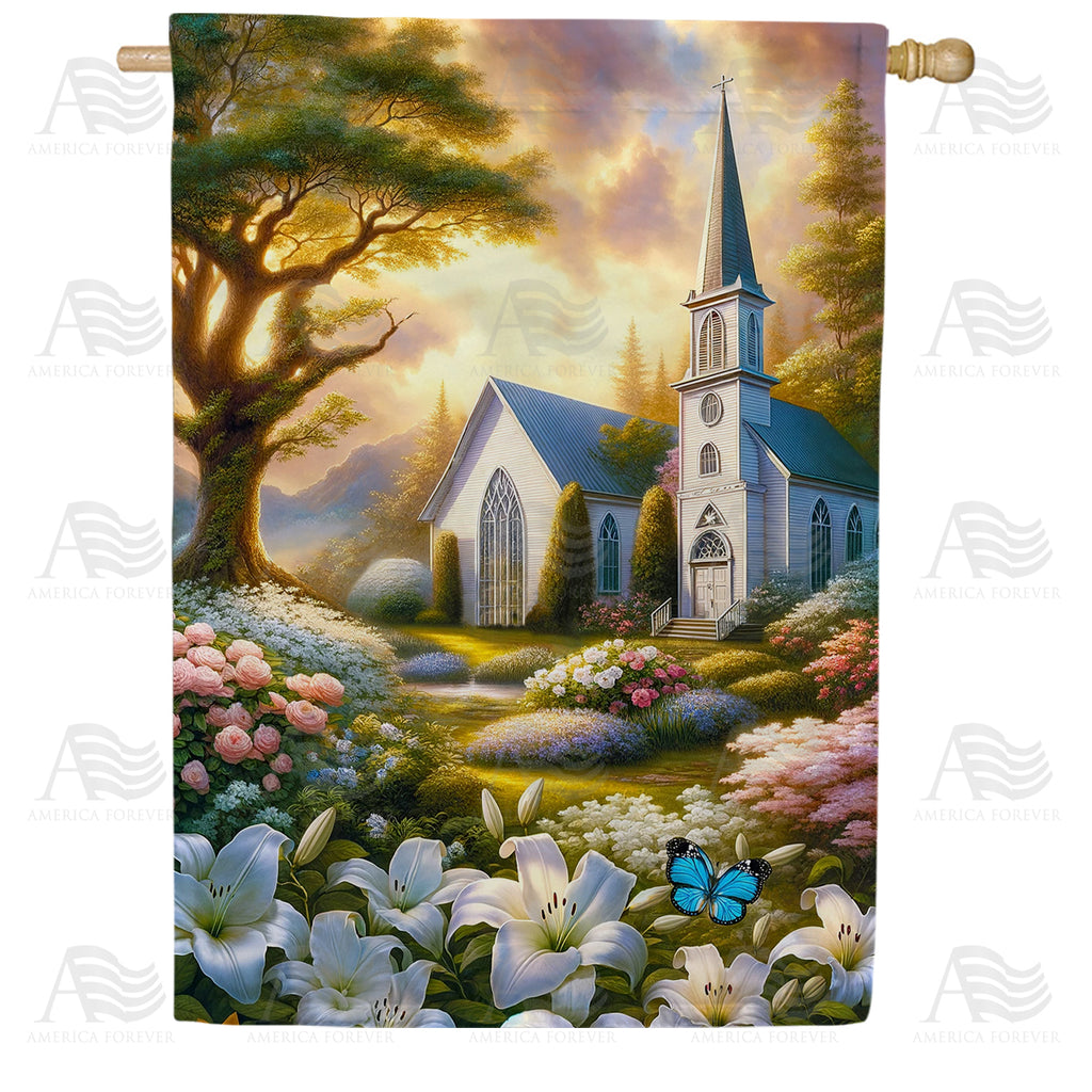 America Forever Twilight Grace House Flag