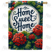 America Forever Floral Abode House Flag