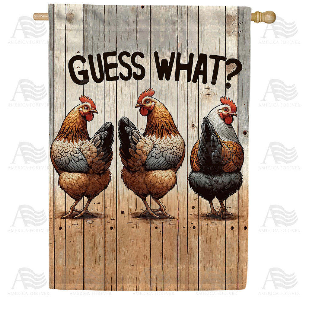 America Forever Chicken Butt Fun House Flag