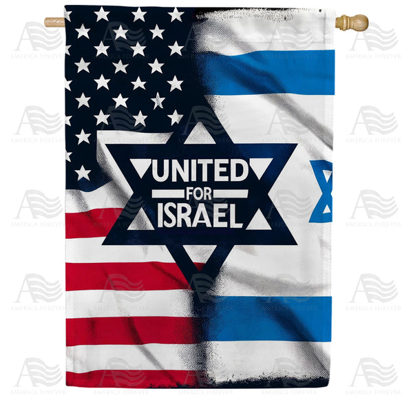 America Forever United for Israel House Flag