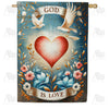 America Forever God Is Love House Flag