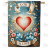 America Forever God Is Love House Flag