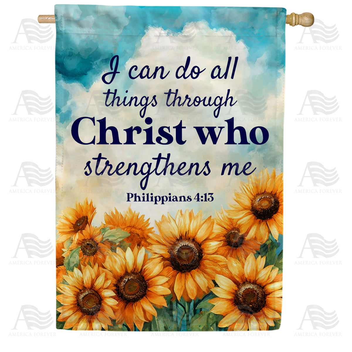America Forever Christ Strengthens House Flag