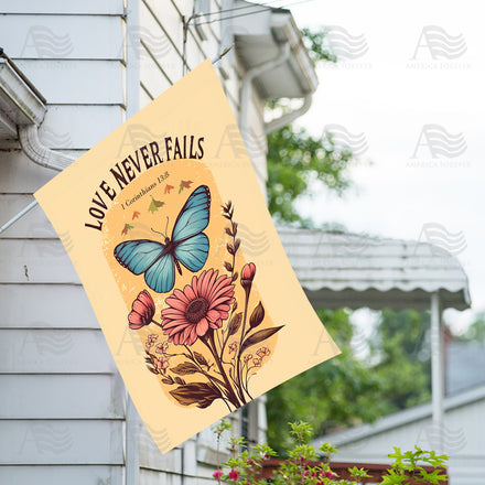 America Forever Timeless Love House Flag