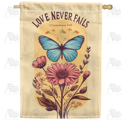 America Forever Timeless Love House Flag