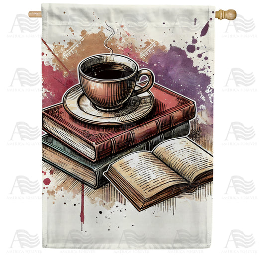 America Forever Coffee and Books House Flag