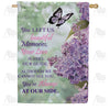 America Forever Lilac Butterfly Memorial House Flag