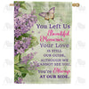 America Forever Lilac Memorial Butterfly House Flag