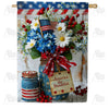 America Forever America the Beautiful Mason Jar House Flag