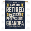 Professional Grandpa Vintage Humor Double Sided House Flag