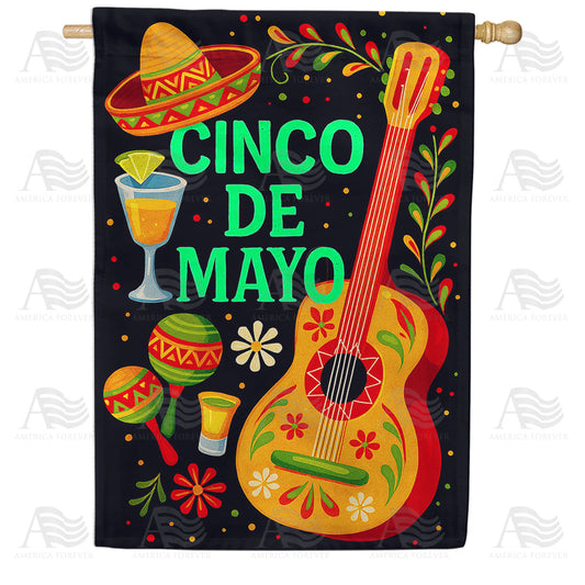America Forever Cinco de Mayo Party House Flag