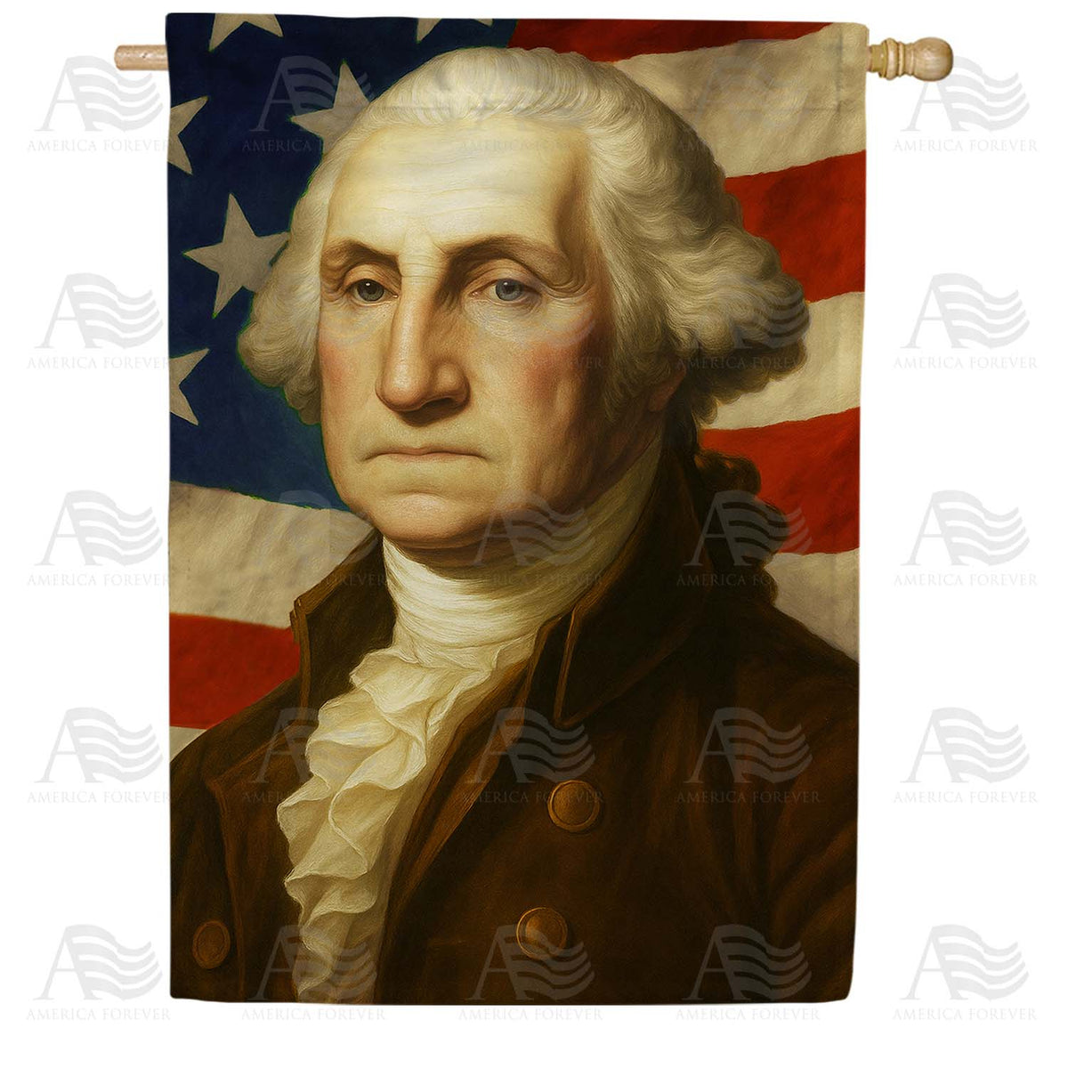 George Washington Portrait House Flag