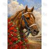 America Forever Kentucky Derby Horse Red Roses House Flag
