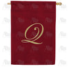 America Forever Ornate Script Monogram House Flag