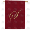 America Forever Ornate Script Monogram House Flag