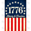 1776 Liberty & Freedom Patriotic House Flag
