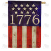 Patriotic 1776 Americana Stars and Stripes House Flag