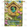  Welcome To Our Nest Spring Birdhouse House Flag