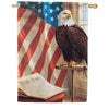 America Forever Patriotic Bald Eagle We The People House Flag
