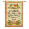 America Forever Grandma's Hugs Live Here Forever House Flag