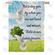 America Forever Loved And Missed House Flag