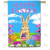 America Forever Patriotic Easter Egg House Flag