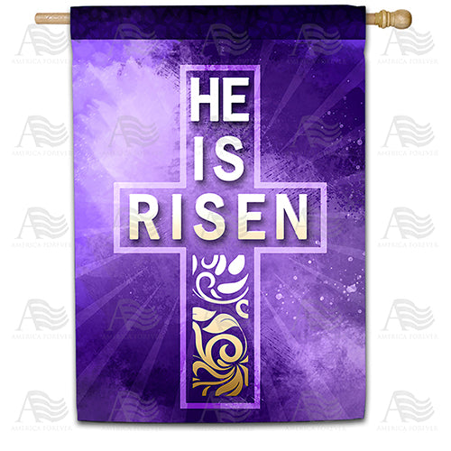 America Forever Truly He is Risen House Flag