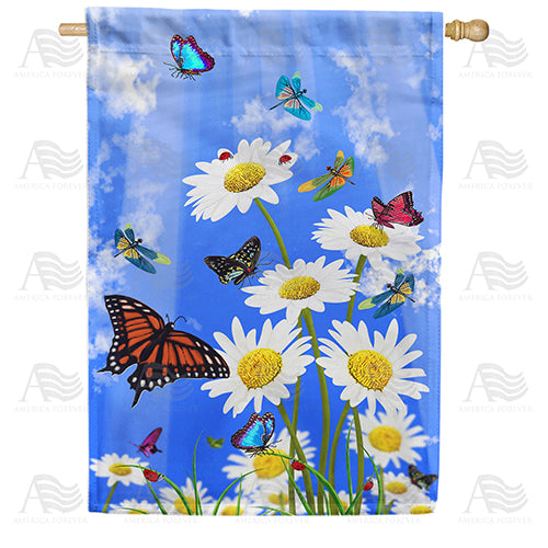 America Forever Spring Has Sprung House Flag