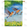America Forever Early Bird Gets the Worm House Flag