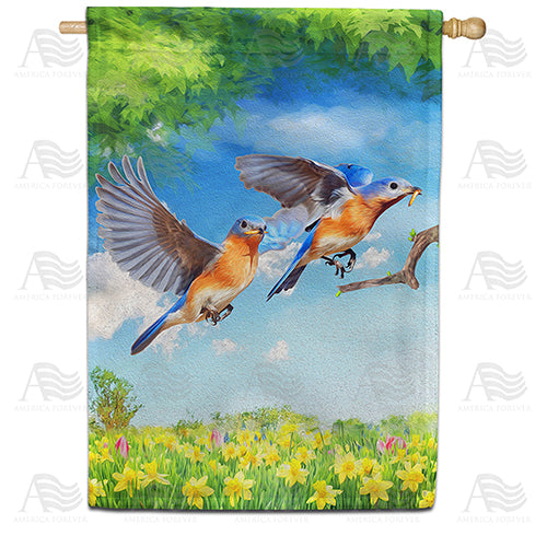 America Forever Early Bird Gets the Worm House Flag