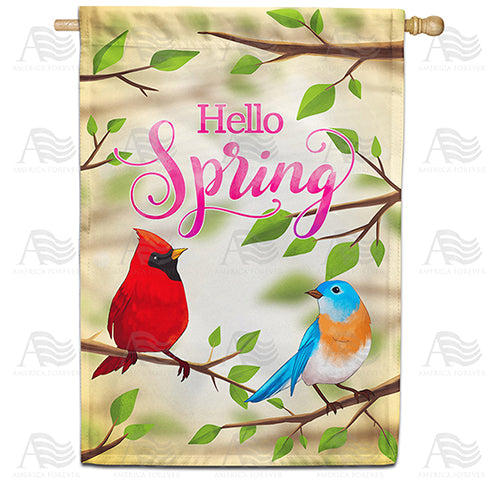 America Forever The Cardinal and the Bluebird House Flag