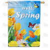 America Forever Hello Spring Sunshine House Flag