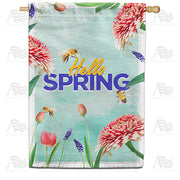 America Forever Spring Flowers at the Lake House Flag