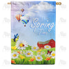 America Forever It's Spring Time at the Farm House Flag