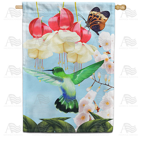 America Forever Spring's Hummingbird House Flag