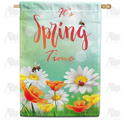 America Forever It's Spring Time House Flag