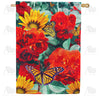 America Forever Monarch Butterflies House Flag
