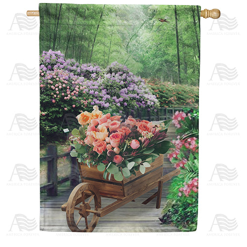 America Forever Fragrant Woods House Flag