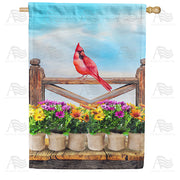 America Forever Mini Potted Plants House Flag