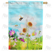 America Forever "Bee"utiful Day House Flag