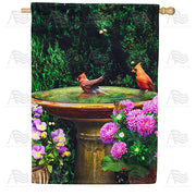 America Forever Cardinal Splash House Flag